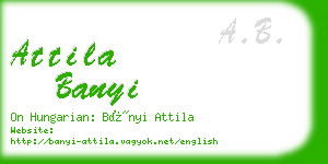 attila banyi business card